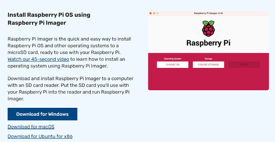 download raspberry pi imager