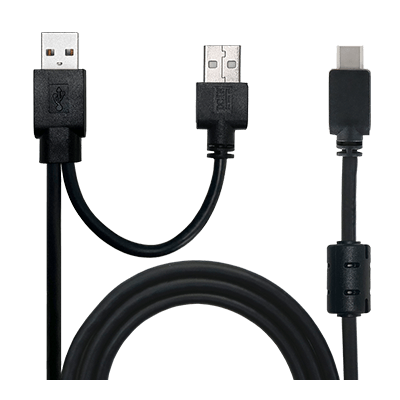 WP線材_USB-A(Dual) to USB-C Cable-400