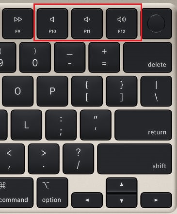 macbook-keyboard-volume keys