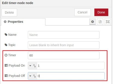 Node-node timer_settings